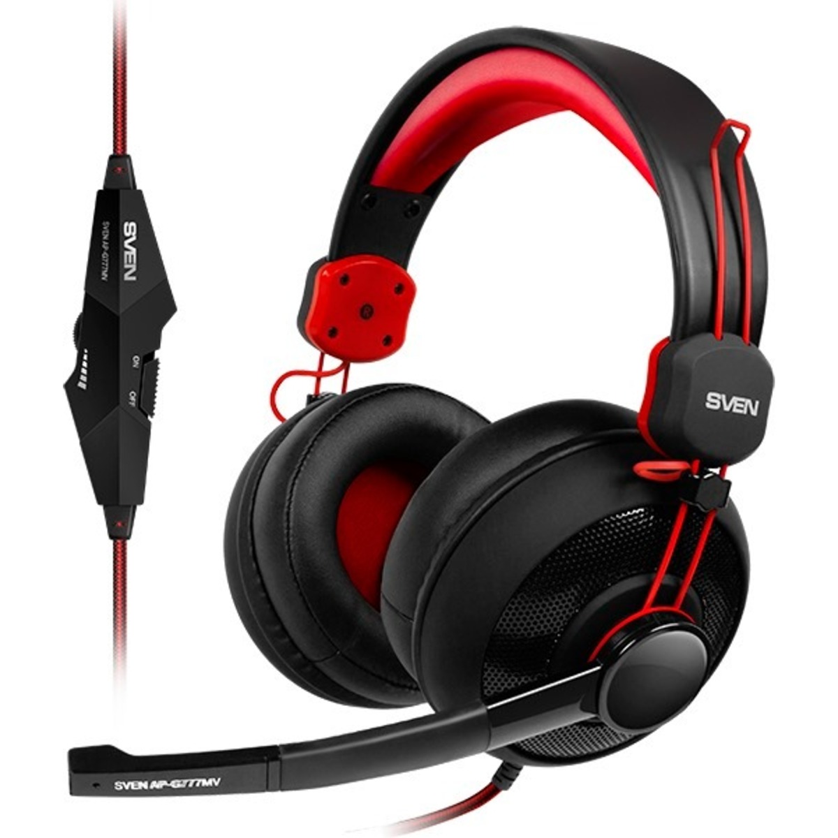 Гарнитура Sven AP-G777MV (Цвет: Black / Red)