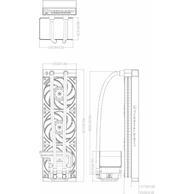 Система водяного охлаждения Thermaltake TH360 V3 ARGB
