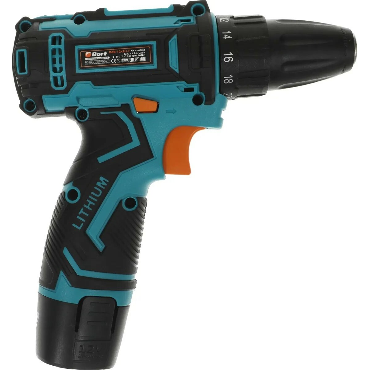 Дрель-шуруповерт Bort BAB-12x2Li-F (Цвет: Blue / Black)