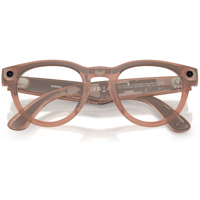Умные очки Ray-Ban Meta Headliner RW4013 (Gen2) (Цвет: Matte Peach / Transition Grey)