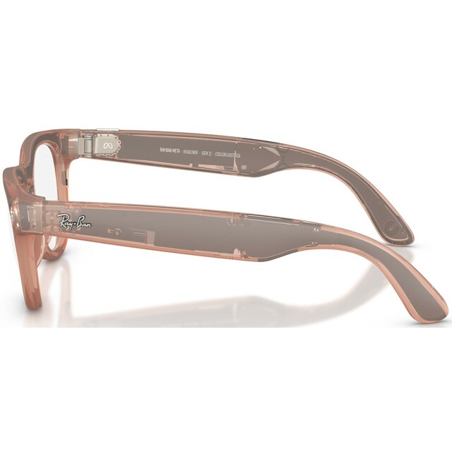 Умные очки Ray-Ban Meta Headliner RW4013 (Gen2) (Цвет: Matte Peach / Transition Grey)