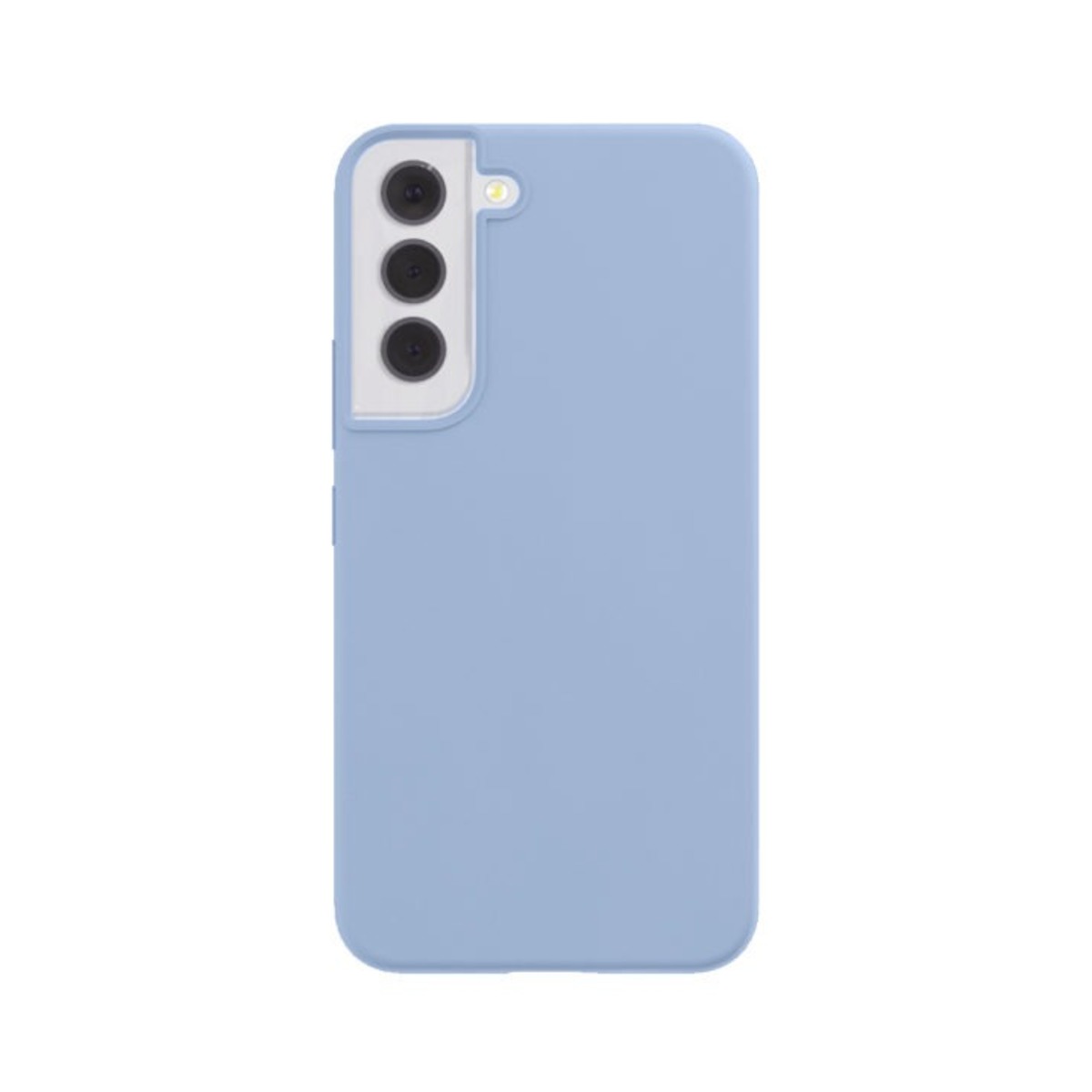 Чехол-накладка VLP Liquid Silicone Сase Antistatic для смартфона Samsung Galaxy S22 (Цвет: Blue Gray)