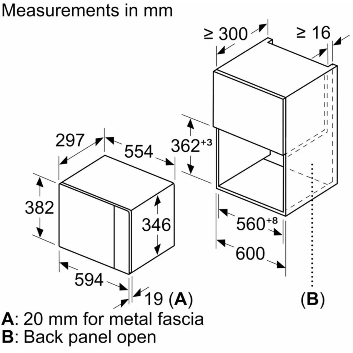 Микроволновая печь Bosch BFL524MB2, черный