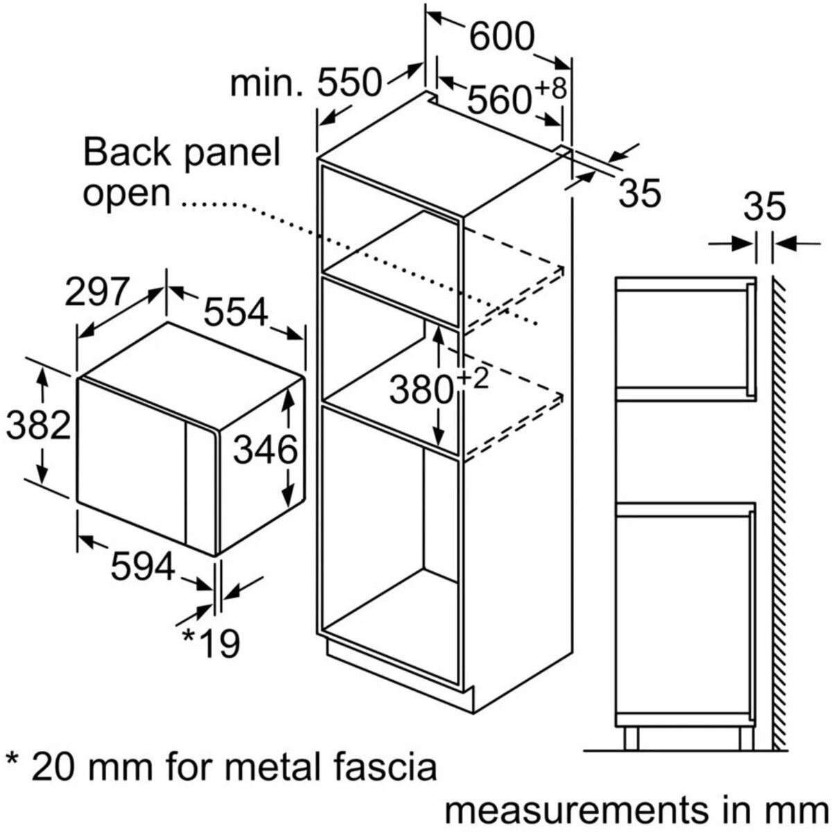 Микроволновая печь Bosch BFL524MB2, черный