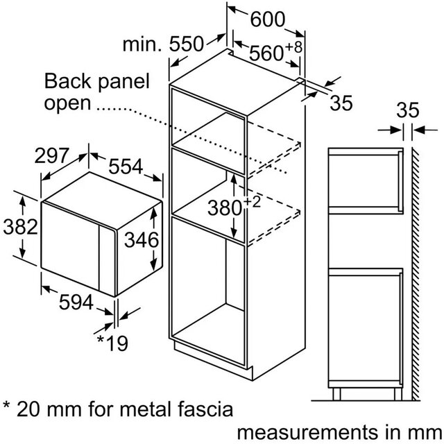 Микроволновая печь Bosch BFL524MB2, черный