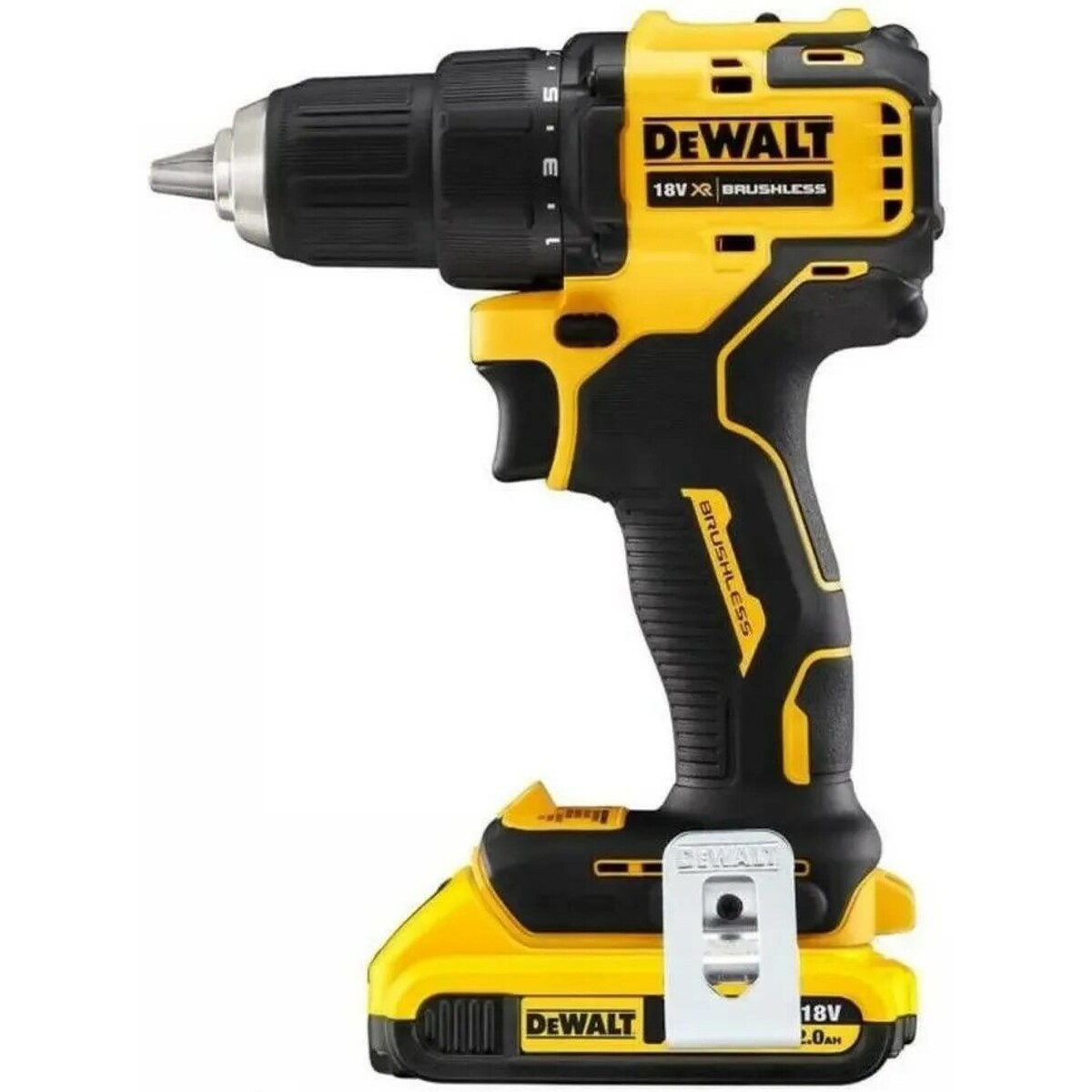 Дрель-шуруповерт DeWalt DCD708D2T-QW (Цвет: Yellow/Black)