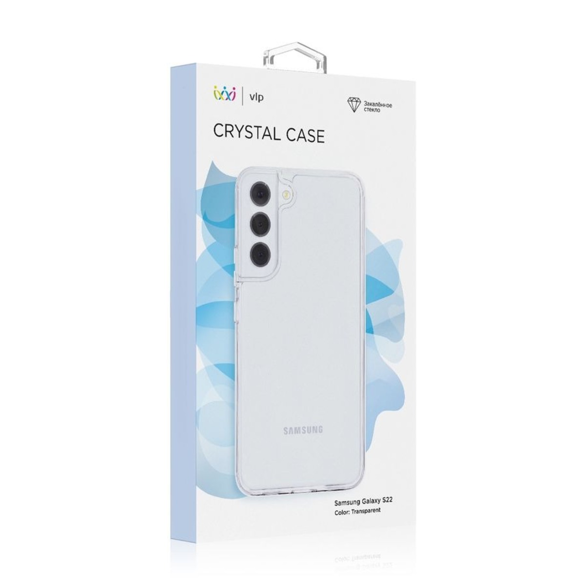 Чехол-накладка VLP Crystal Сase для смартфона Samsung Galaxy S22 (Цвет: Clear)