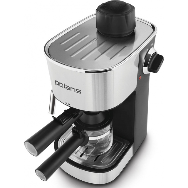 Кофеварка эспрессо Polaris PCM 4008AL (Цвет: Inox/Black)