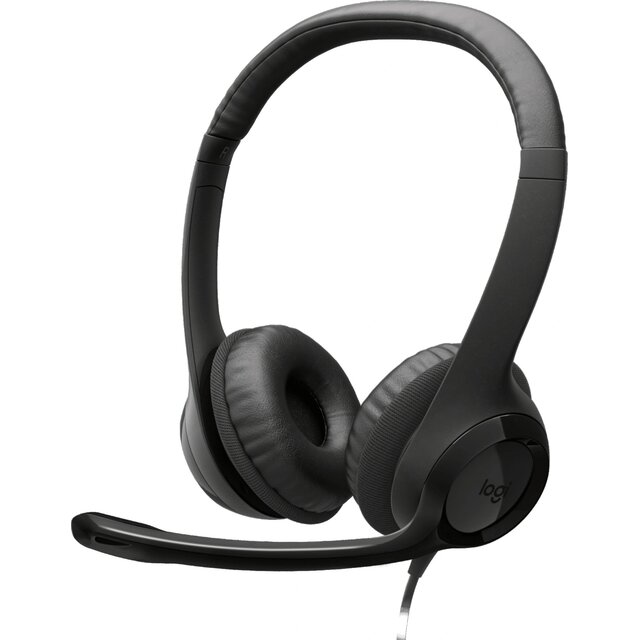 Компьютерная гарнитура Logitech H390, черный 