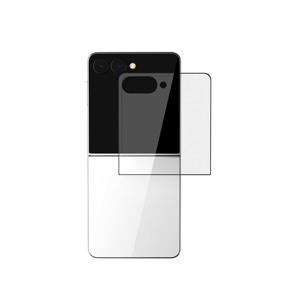 Защитное стекло VLP A-Glass 2.5D Premium Shield для Samsung Galaxy Z Flip 7 (Цвет: Black)