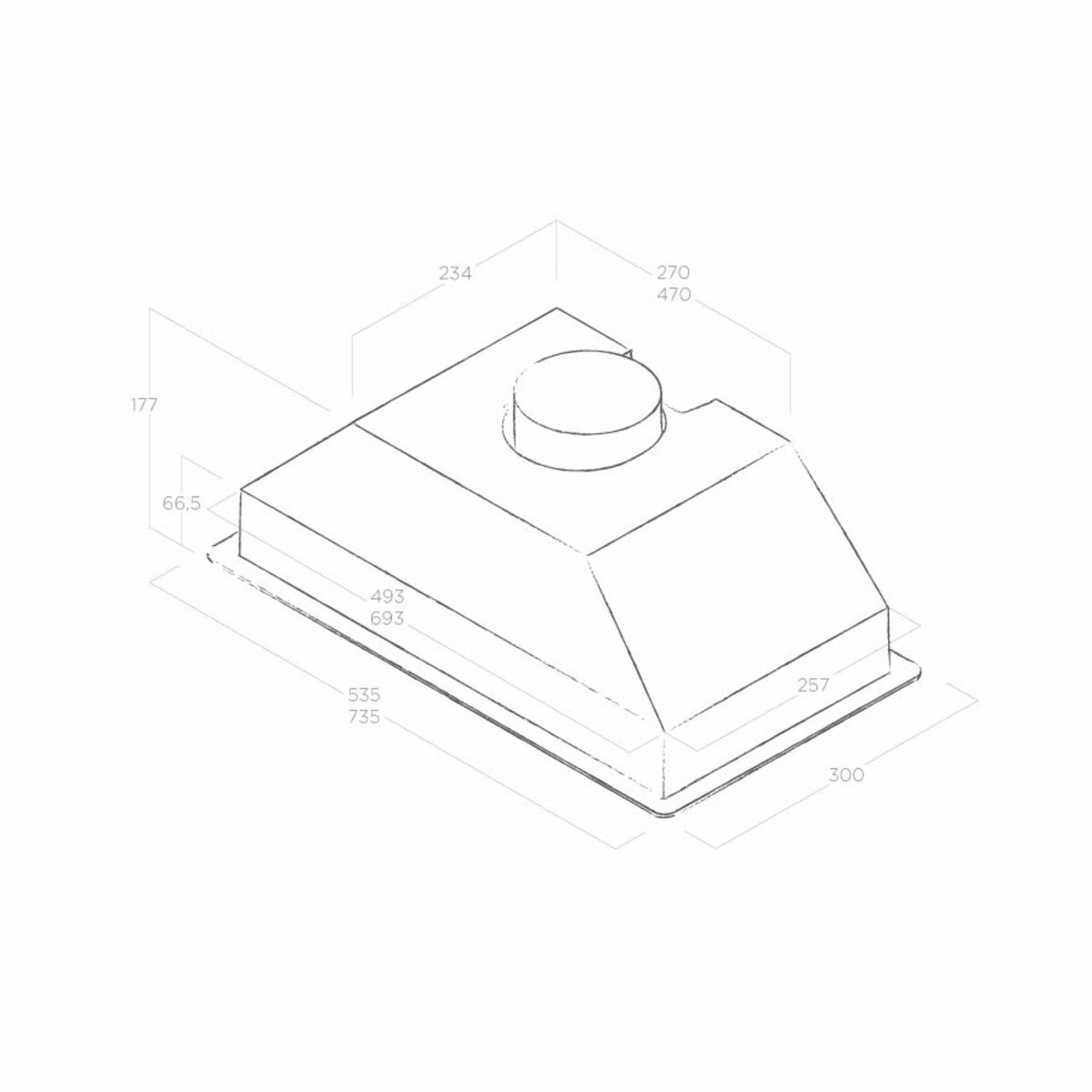 Вытяжка встраиваемая Elica ERA C IX / A / 52 1M (Цвет: Inox)