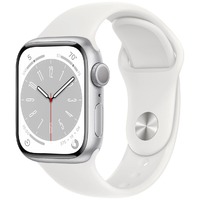 Умные часы Apple Watch Series 8 41mm Aluminum Case with Sport Band (Цвет: Silver/White)