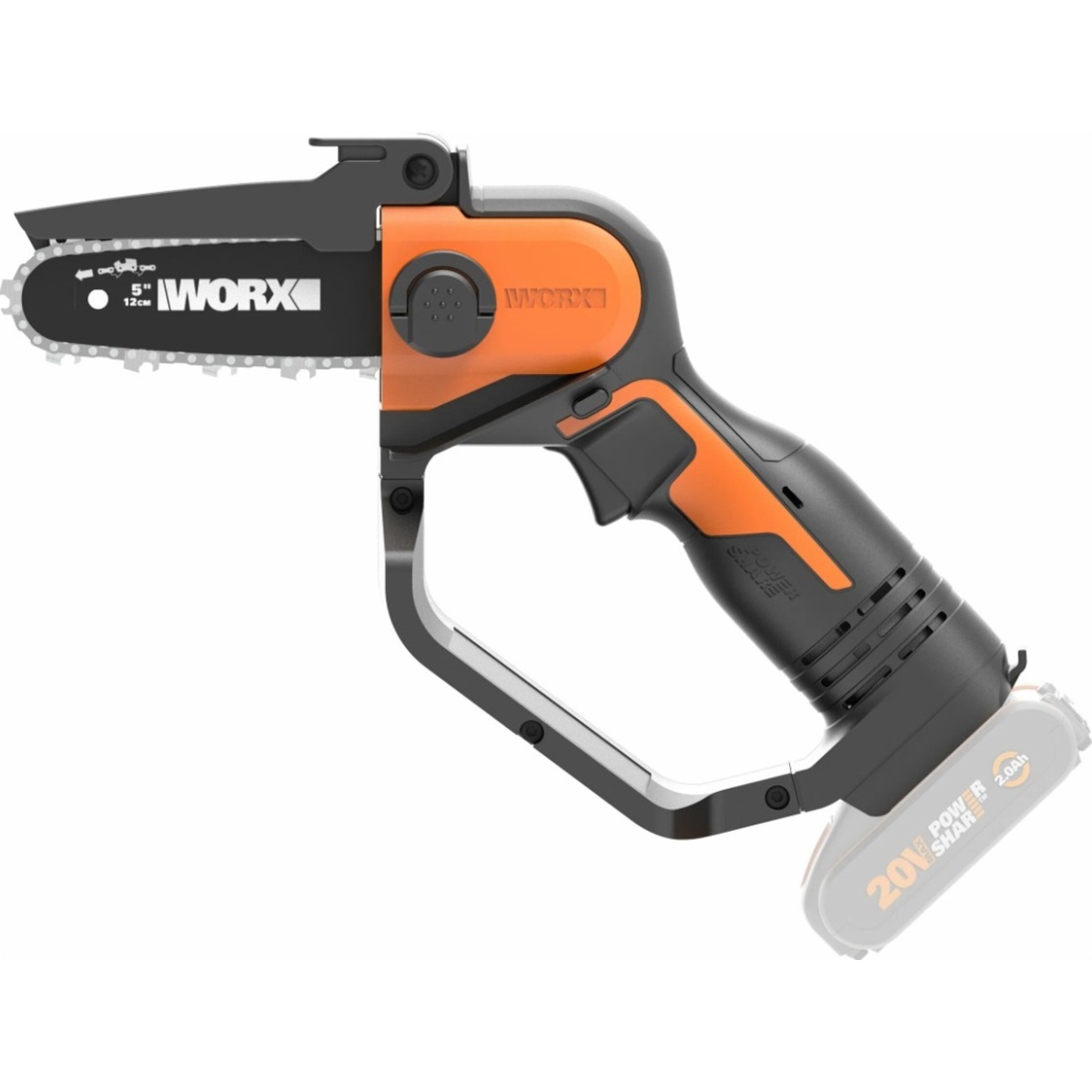 Электрическая цепная пила Worx WG324E.9 (Цвет: Black / Orange)