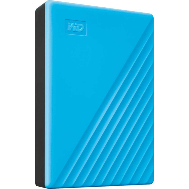Жесткий диск WD USB 3.0 4Tb WDBPKJ0040BBL-WESN My Passport (Цвет: Blue)