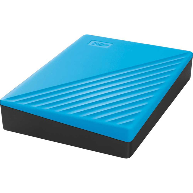 Жесткий диск WD USB 3.0 4Tb WDBPKJ0040BBL-WESN My Passport (Цвет: Blue)