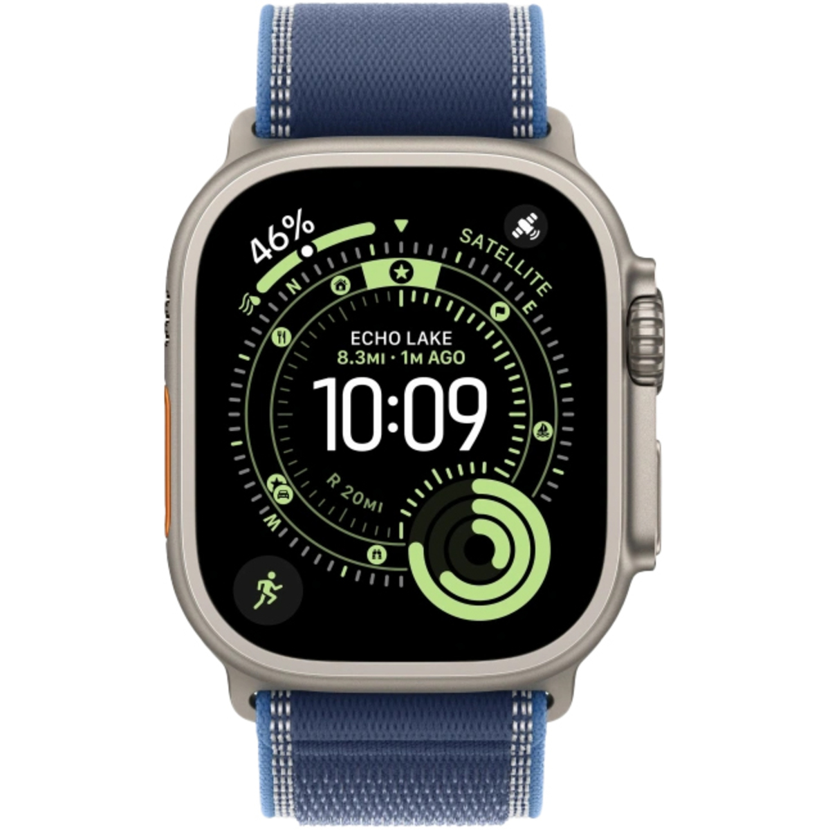 Умные часы Apple Watch Ultra 3 49mm Titanium Case with Trail Loop M / L (Цвет: Natural Blue / Bright Blue)