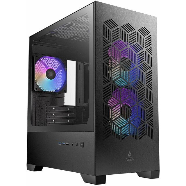 Корпус Azza AEROHEX-M, черный 