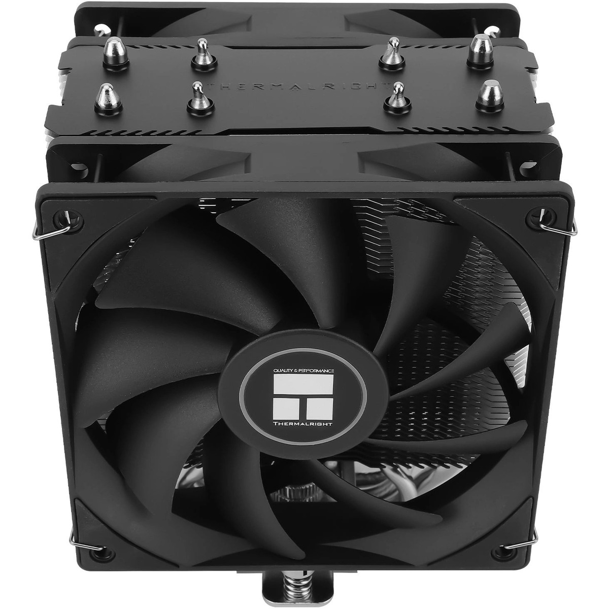 Устройство охлаждения(кулер) Thermalright Assassin X 120 Plus v2 Soc-AM5/AM4/1151/1200/1700 черный 4-pin 25.6dB Al+Cu 545gr Ret