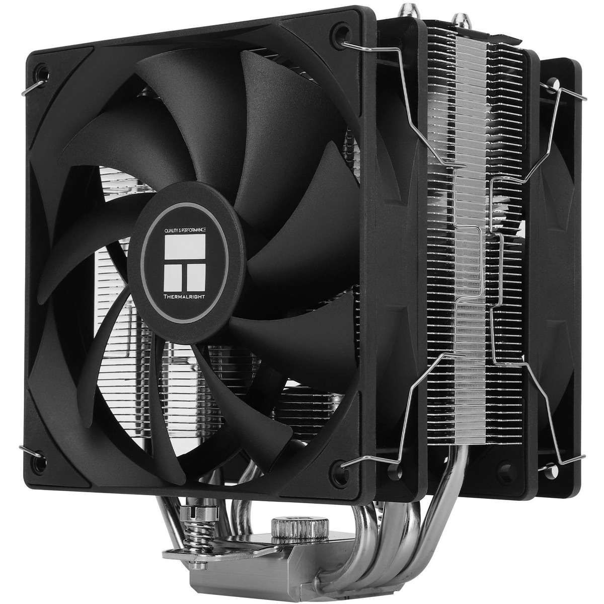 Устройство охлаждения(кулер) Thermalright Assassin X 120 Plus v2 Soc-AM5/AM4/1151/1200/1700 черный 4-pin 25.6dB Al+Cu 545gr Ret