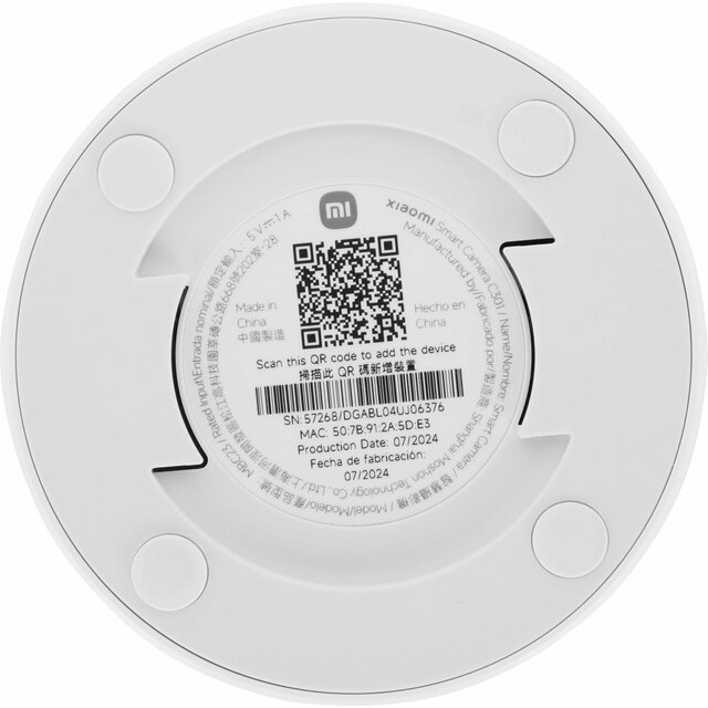 Камера видеонаблюдения IP Xiaomi C301, белый Камера видеонаблюдения IP Xiaomi C301, белый