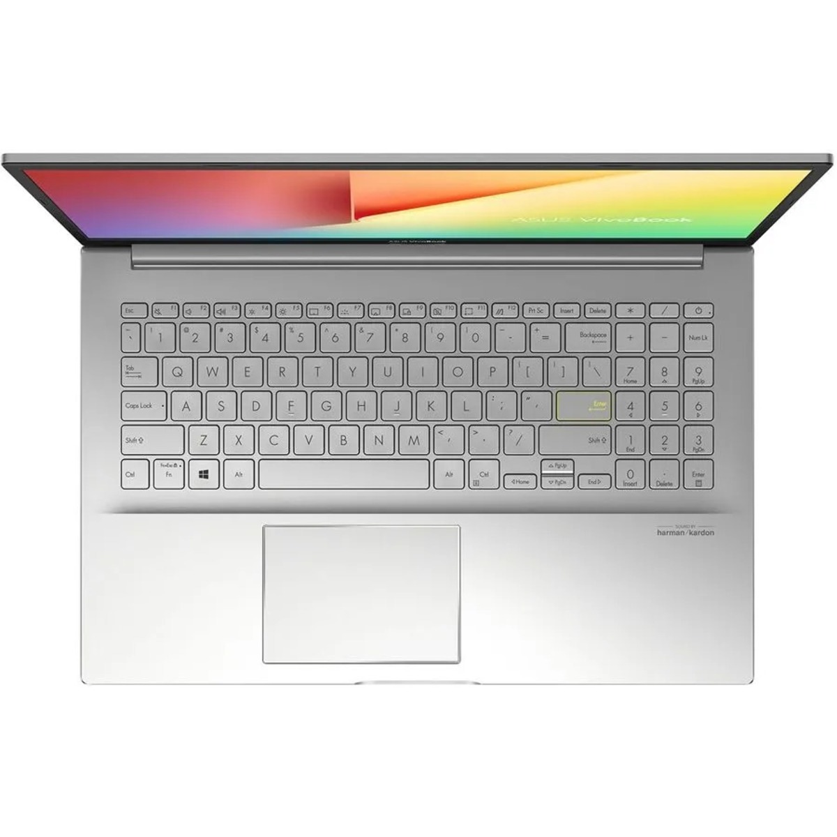 Ноутбук Asus VivoBook 15 OLED K513EA-L11649W Core i3 1115G4 8Gb SSD256Gb Intel UHD Graphics 15.6 OLED FHD (1920x1080) Windows 11 Home silver WiFi BT Cam (90NB0SG2-M47480)