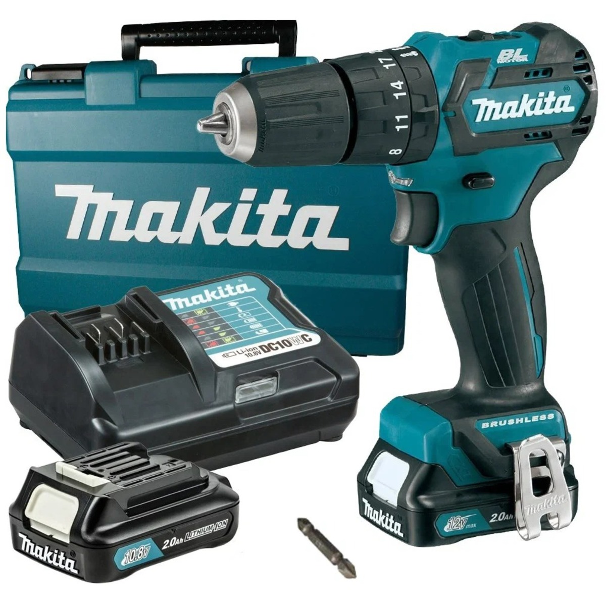 Дрель-шуруповерт Makita HP332DWAE (Цвет: Blue)