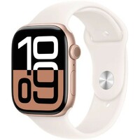 Умные часы Apple Watch Series 10 46mm Aluminum Case with Sport Band M/L (Цвет: Rose Gold/Light Blush)