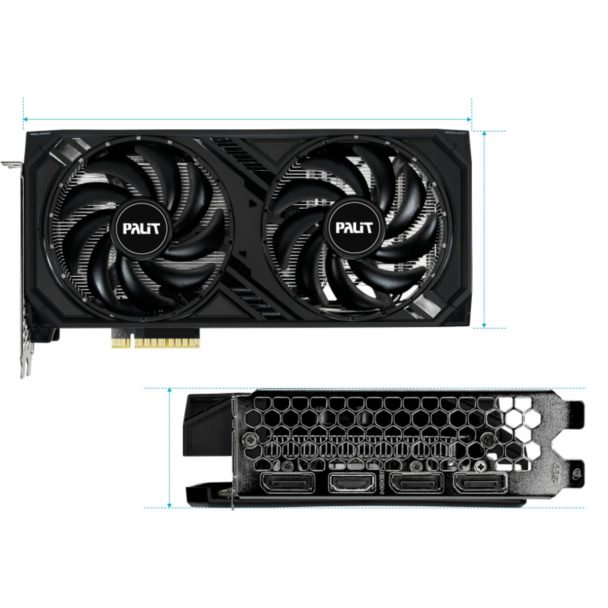 Видеокарта Palit GeForce RTX 4060 Dual OC 8G (NE64060T19P1-1070D)