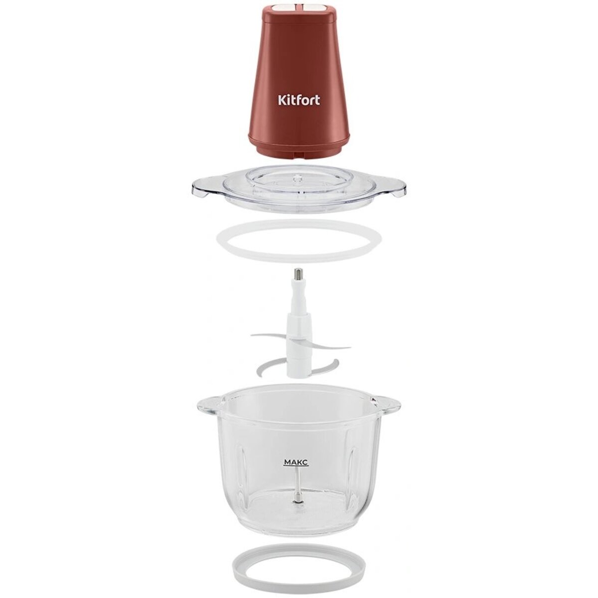 Измельчитель электрический Kitfort КТ-3534 (Цвет: Red)