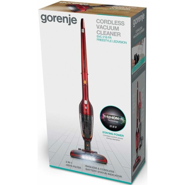 Пылесос ручной Gorenje SVC216FR (Цвет: Red)