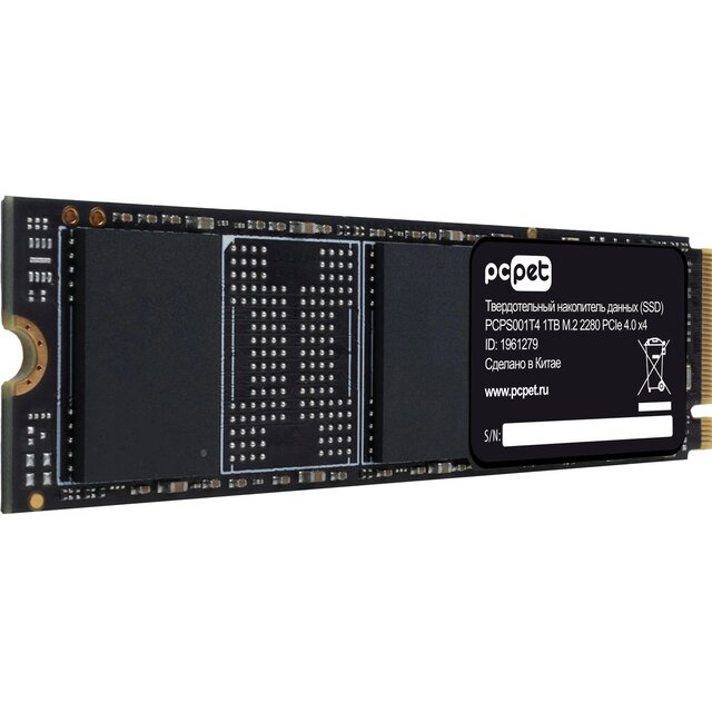 Накопитель SSD PC Pet PCI-E 4.0 x4 1TB PCPS001T4 (OEM)