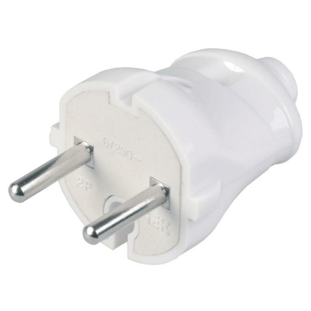 Вилка IEK EVP20-06-01-K01 6A (б/з)  (Цвет: White)