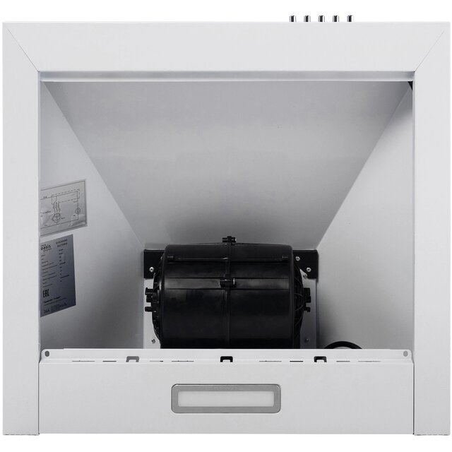 Вытяжка каминная Oasis KB-50W, белый 