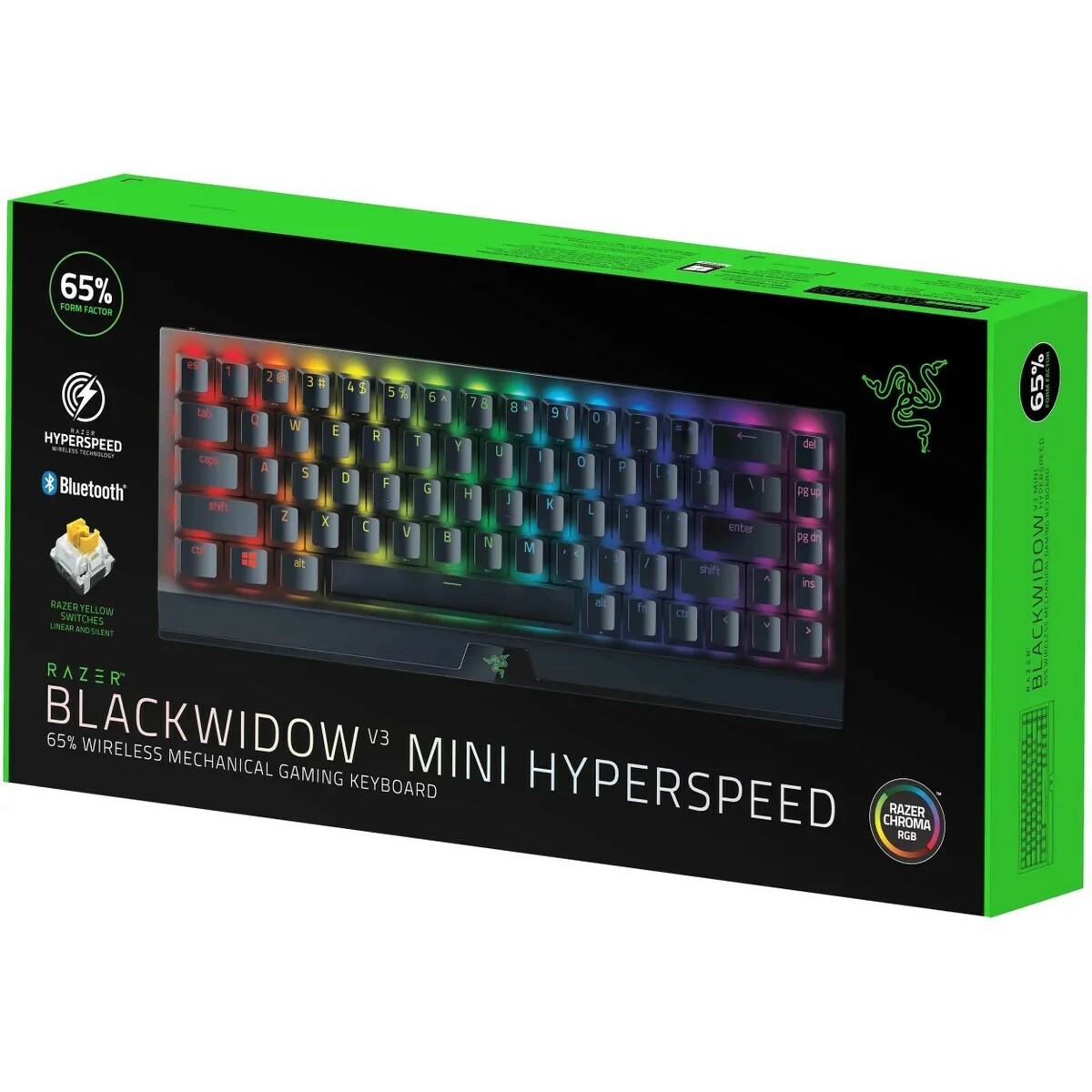 Клавиатура Razer BlackWidow V3 Mini HyperSpeed механическая, черный 