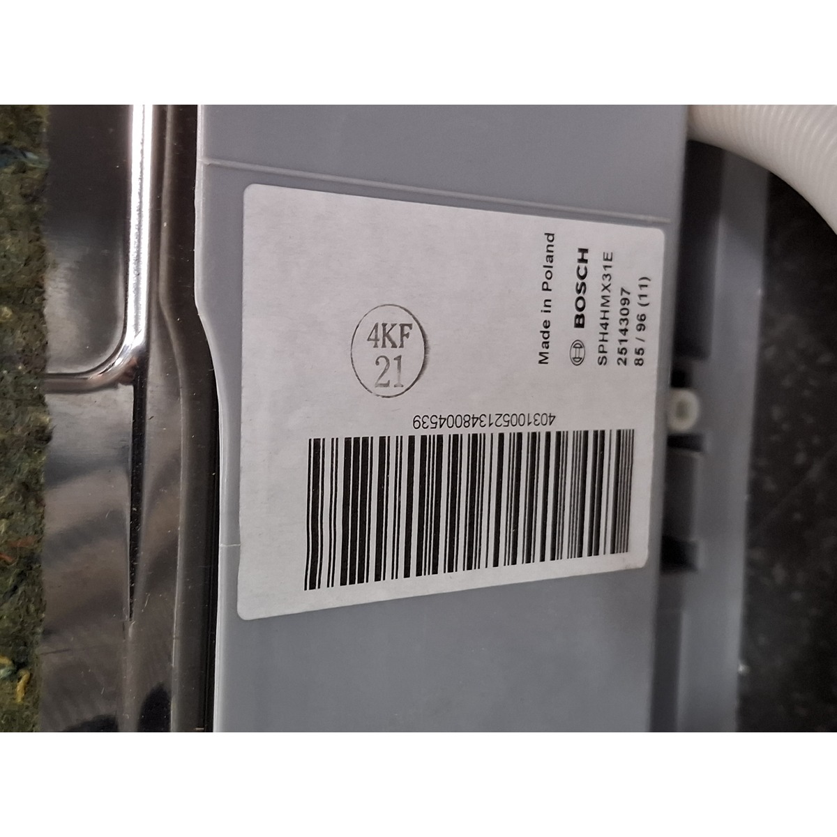 Посудомоечная машина Bosch SPH4HMX31E, белый