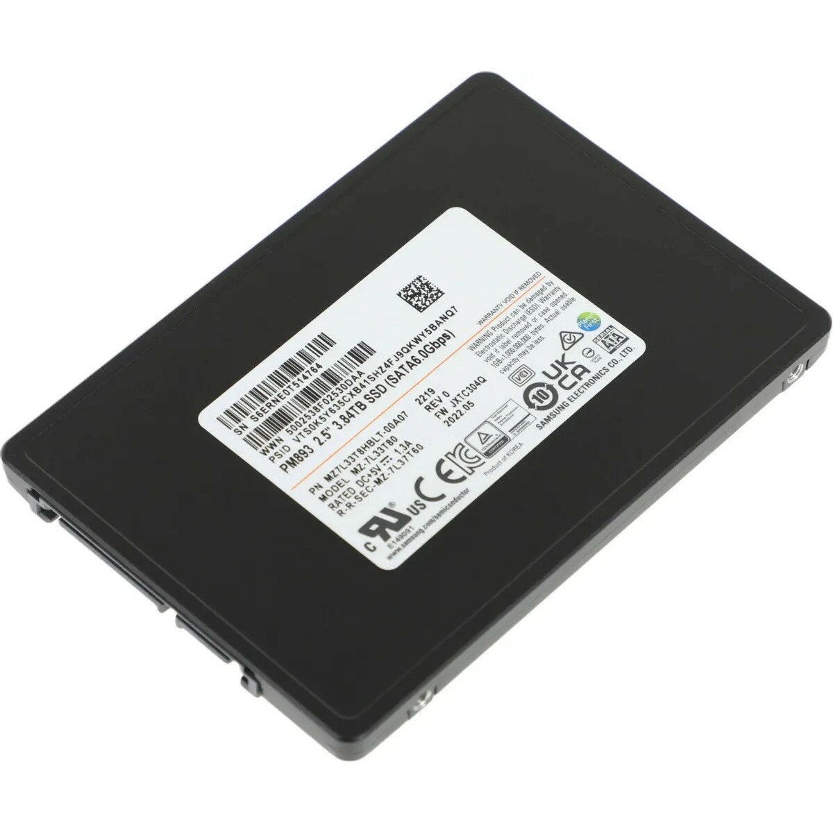 Накопитель SSD Samsung SATA III 3.84TB MZ7L33T8HBLT-00A07 