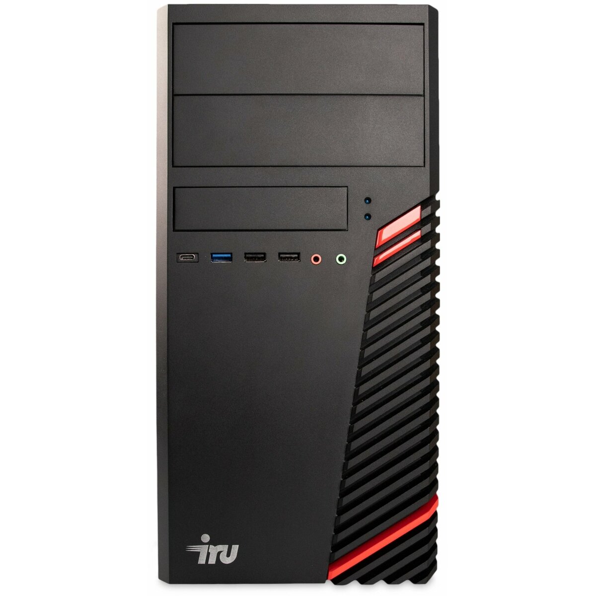 ПК IRU Planio 310H6SM (Core i3 12100F 3.3Ghz/8Gb DDR4/SSD256Gb/NVIDIA GeForce GT610 2Gb/noOS/black) 