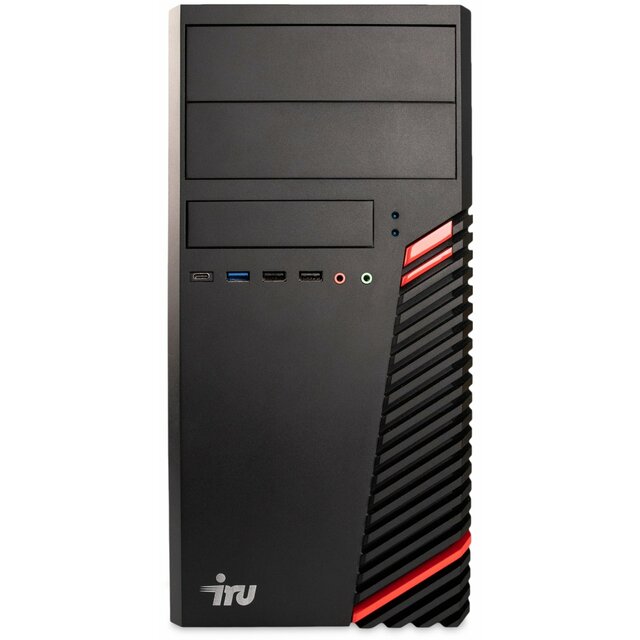 ПК IRU Planio 310H6SM (Core i3 12100F 3.3Ghz / 8Gb DDR4 / SSD256Gb / NVIDIA GeForce GT610 2Gb / noOS / black) 