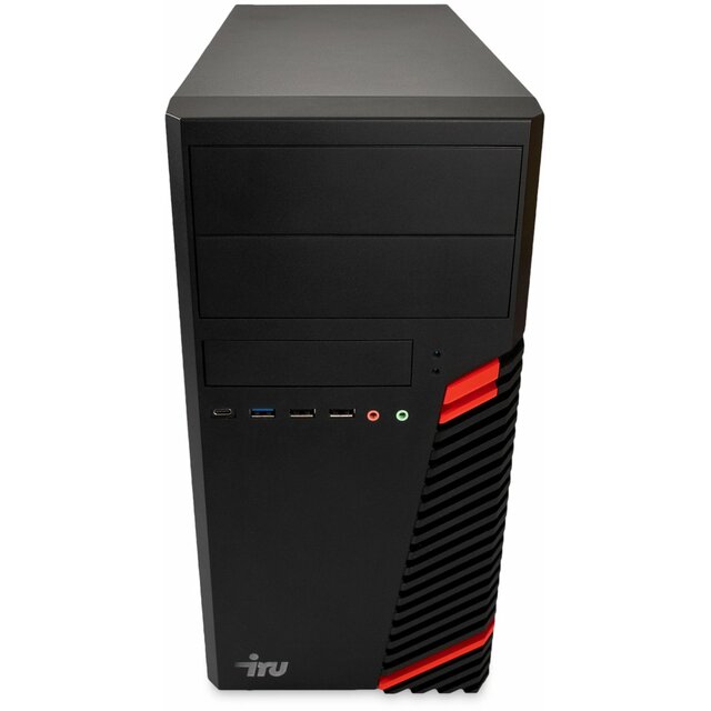ПК IRU Planio 310H6SM (Core i3 12100F 3.3Ghz / 8Gb DDR4 / SSD256Gb / NVIDIA GeForce GT610 2Gb / noOS / black) 