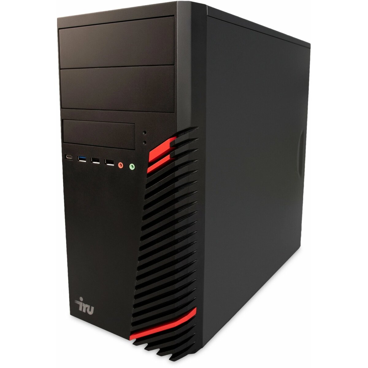 ПК IRU Planio 310H6SM (Core i3 12100F 3.3Ghz/8Gb DDR4/SSD256Gb/NVIDIA GeForce GT610 2Gb/noOS/black) 