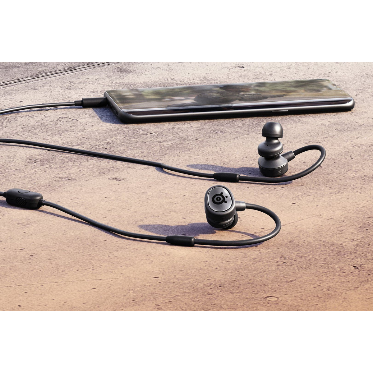Наушники с микрофоном Steelseries Tusq (Цвет: Black)