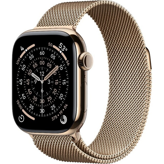 Умные часы Apple Watch Series 11 42mm Titanium Case with Milanese Loop (Цвет: Gold)