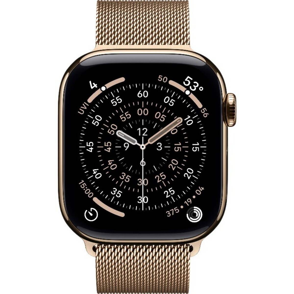 Умные часы Apple Watch Series 11 42mm Titanium Case with Milanese Loop (Цвет: Gold)