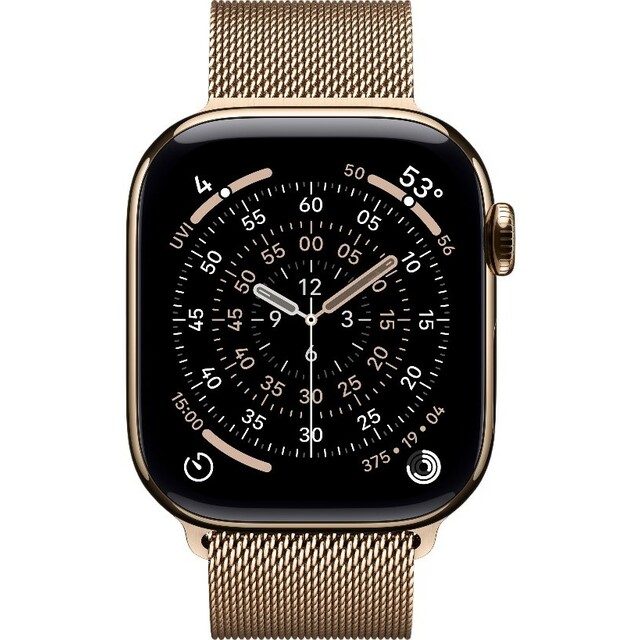 Умные часы Apple Watch Series 11 42mm Titanium Case with Milanese Loop (Цвет: Gold)
