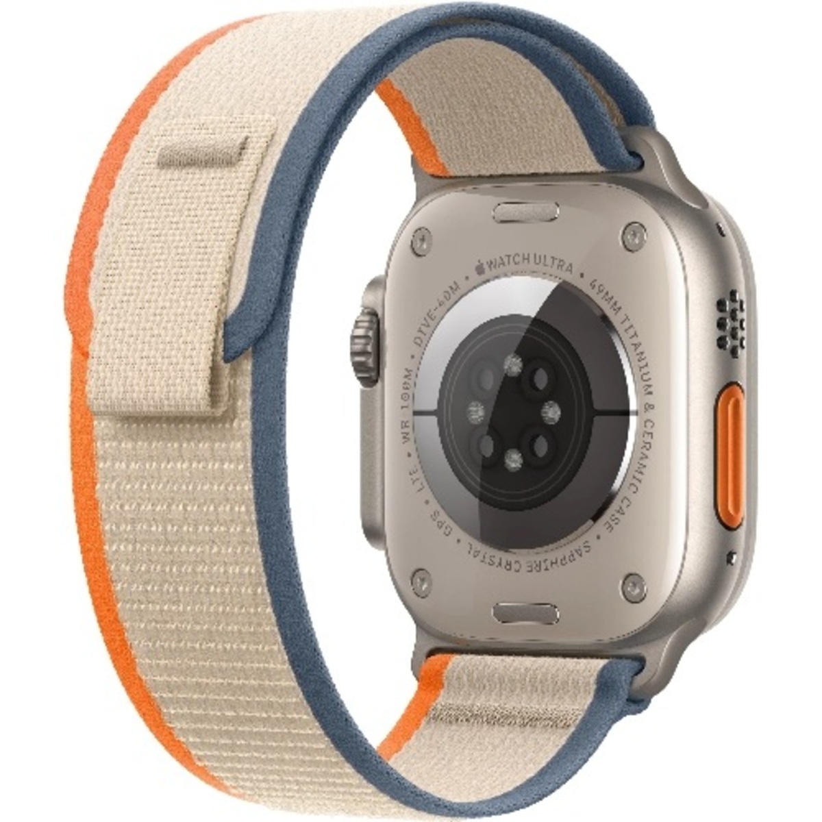 Умные часы Apple Watch Ultra 2 49mm Titanium Case with Trail Loop M / L (Цвет: Orange / Beige)