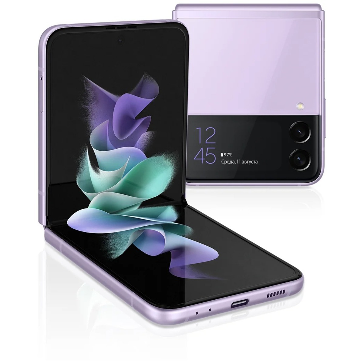 Смартфон Samsung Galaxy Z Flip3 8 / 256Gb (NFC) (Цвет: Lavender)