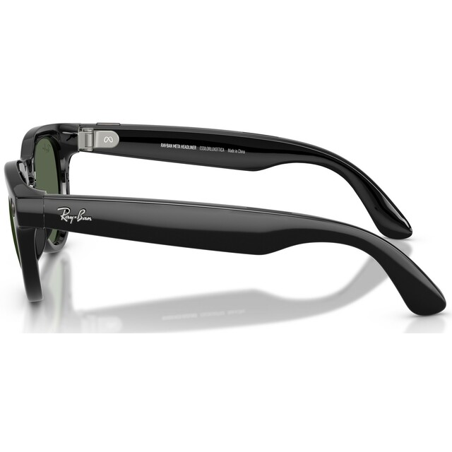 Умные очки Ray-Ban Meta Headliner RW4013 (Gen2) (Цвет: Shiny Black / G15 Green) Умные очки Ray-Ban Meta Headliner RW4013 (Gen2) (Цвет: Shiny Black / G15 Green)