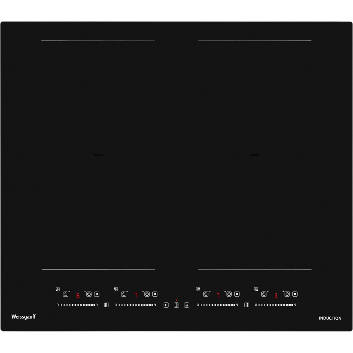 Индукционная варочная панель Weissgauff HI 644 Flex Premium, черный