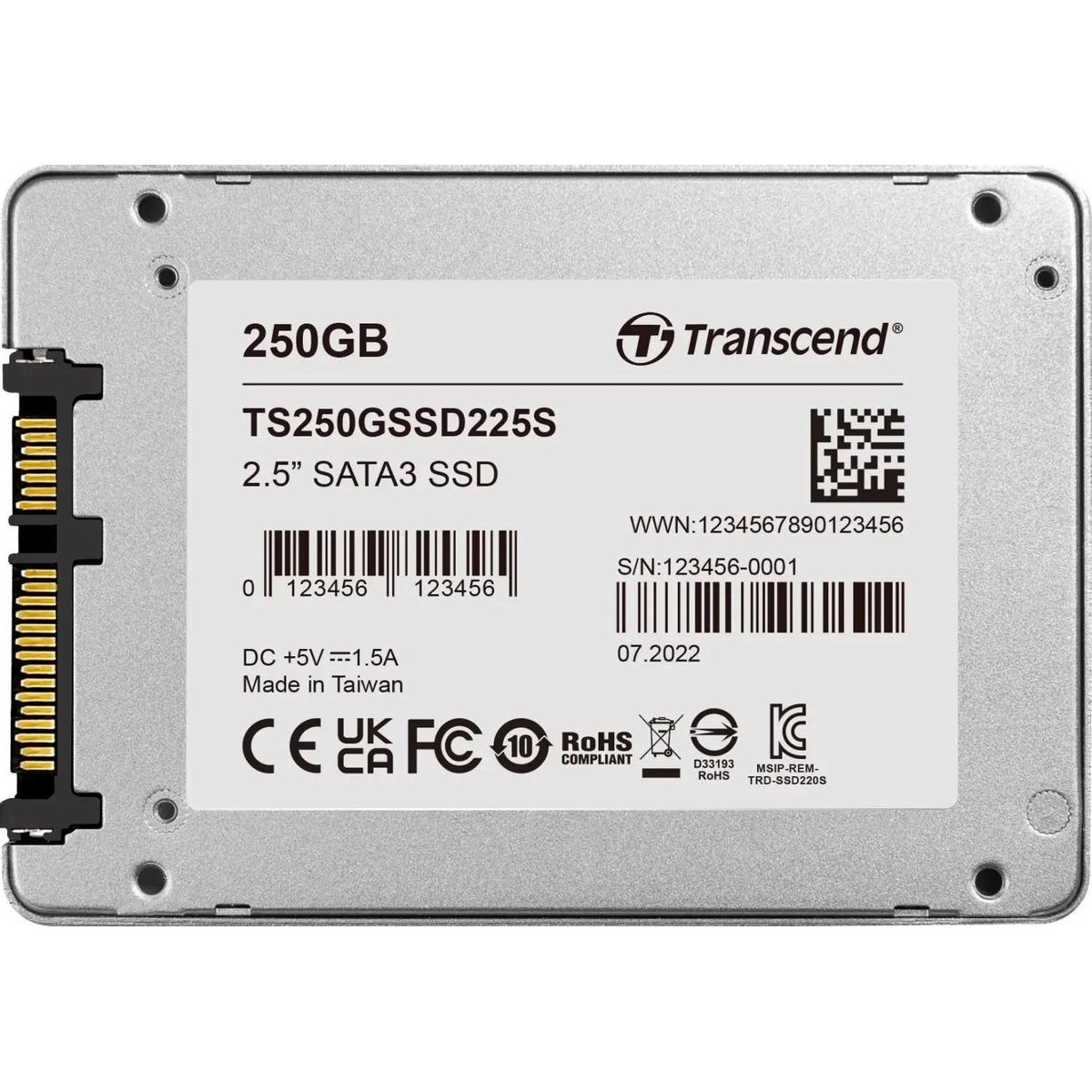 Накопитель SSD Transcend SATA III 250Gb TS250GSSD225S