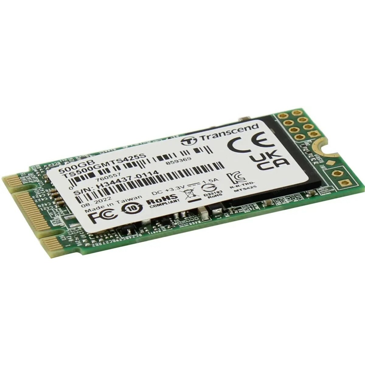 Накопитель SSD Transcend SATA III 500Gb TS500GMTS425S